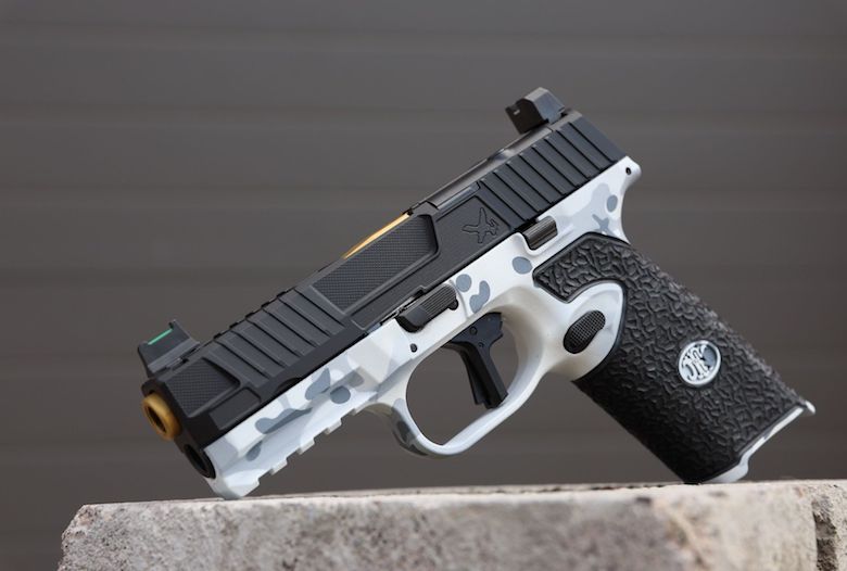 A custom FN pistol